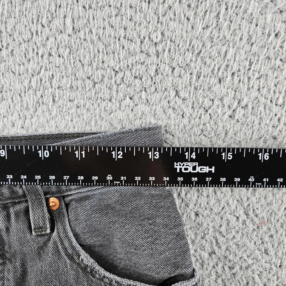 Levis Shorts Womens 25 Black 501 Black Denim Jean Cutoff Frayed Hem Beach - Picture 8 of 16